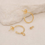 By Charlotte - Divine Grace Hoop Earrings - Gold