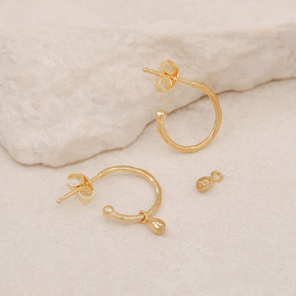 By Charlotte - Divine Grace Hoop Earrings - Gold