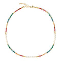 Arms Of Eve - Moana Gemstone & Pearl Necklace - Gold
