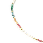 Arms Of Eve - Moana Gemstone & Pearl Necklace - Gold