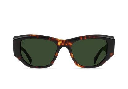 Raen- Ynez 54- Ristretto Tortoise / Bottle Green