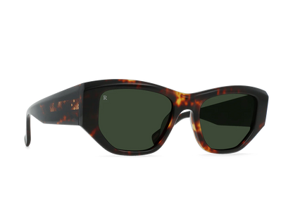 Raen- Ynez 54- Ristretto Tortoise / Bottle Green