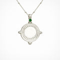 Temple Of The Sun - Sura Necklace - Emerald/Silver