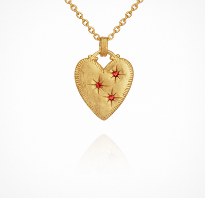 Temple Of The Sun - Etti Necklace - Ruby / Gold
