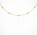 Temple Of The Sun - Cross Necklace - Gold