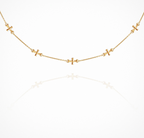 Temple Of The Sun - Cross Necklace - Gold