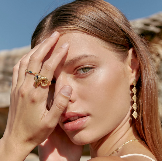 Temple Of The Sun - Ava Ring - Gold