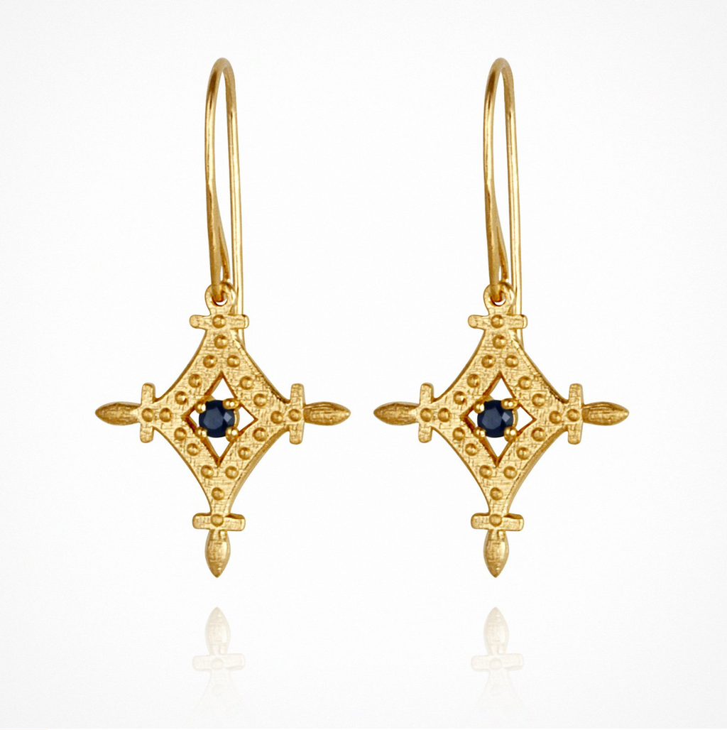 Temple Of The Sun - Corin Earrings - Gold