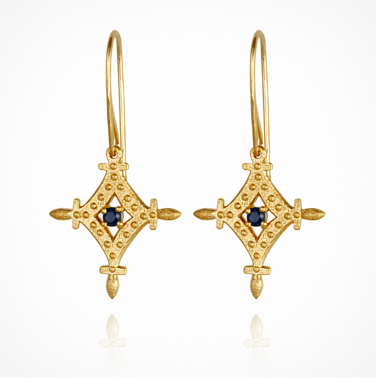 Temple Of The Sun - Corin Earrings - Gold