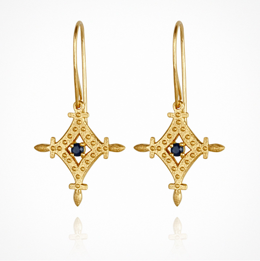 Temple Of The Sun - Corin Earrings - Gold