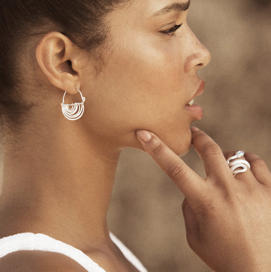 Temple Of The Sun - Serpent Ring - Silver
