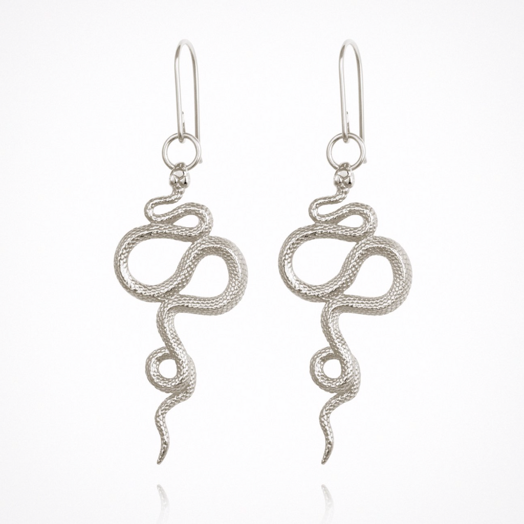 Snake - Earrings Silver