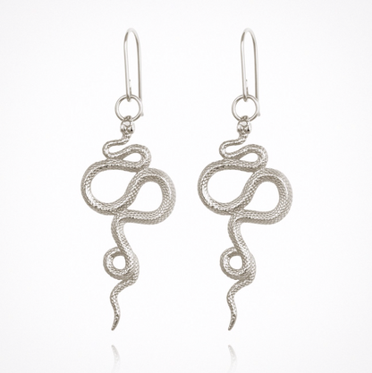 Snake - Earrings Silver