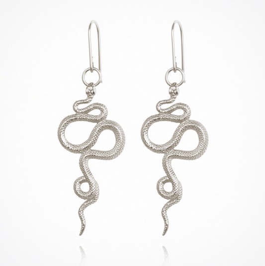 Snake - Earrings Silver