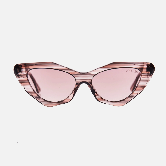 Childe - MOOKHI Bio-Acetate Rose Stripe - Rose Gradient Bio Lens