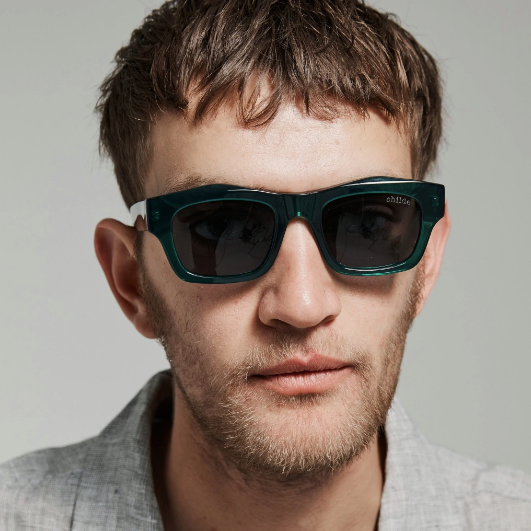 Childe - FOLSOM Bio-Acetate Deep Teal - Grey Bio Lens