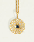 Temple Of The Sun - Serene Necklace - Sapphire / Gold