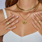 Arms Of Eve - Eros Gold Textured Ring - Large