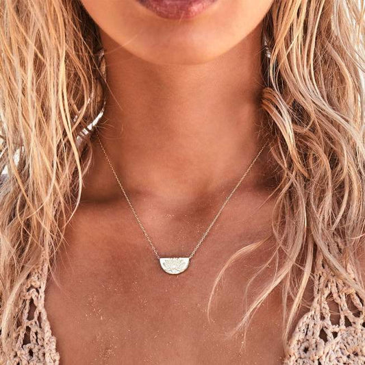 By Charlotte - Lotus Short Necklace - Gold