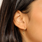 By Charlotte - Divine Grace Hoop Earrings - Gold
