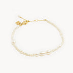 By Charlotte - Lunar Light Pearl Bracelet - Gold