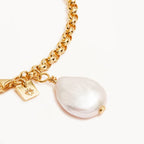 By Charlotte - Embrace Stillness Pearl Bracelet - Gold