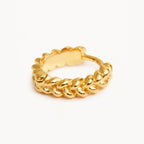 By Charlotte - Intertwined Small Hoops - Gold