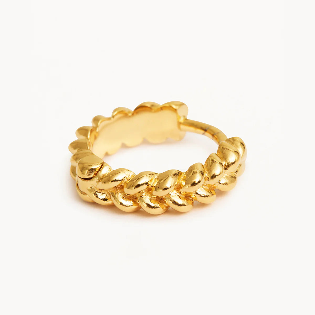 By Charlotte - Intertwined Small Hoops - Gold