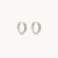 By Charlotte - Intertwined Small Hoops - Silver