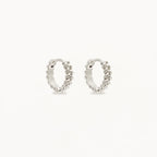 By Charlotte - Intertwined Small Hoops - Silver
