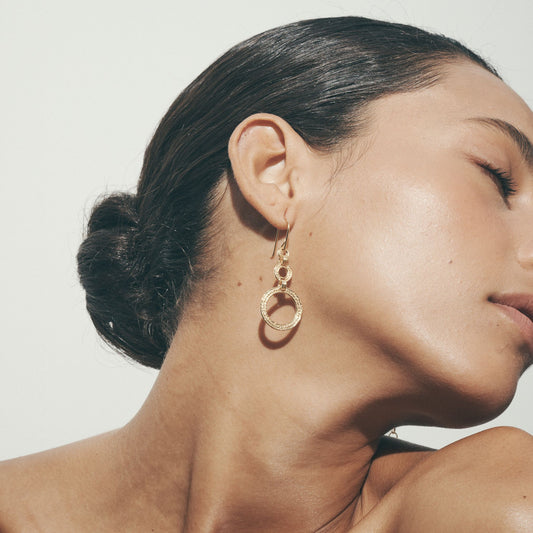 Temple of the Sun - Eliane Earrings - Gold