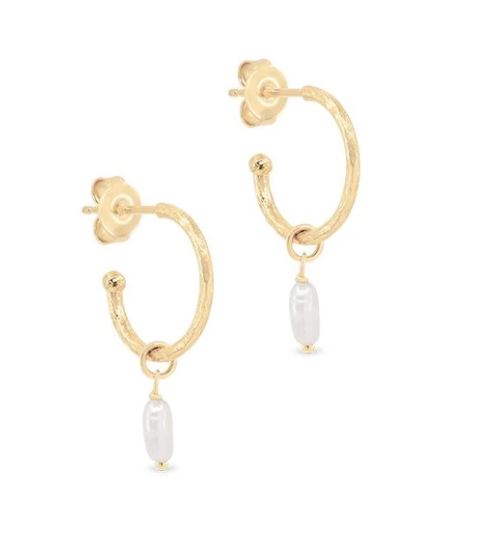 By Charlotte - Eternal Peace Hoop Earrings - Gold