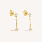 By Charlotte - I Am Light and Love Chain Earrings - Gold