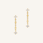 By Charlotte - I Am Light and Love Chain Earrings - Gold