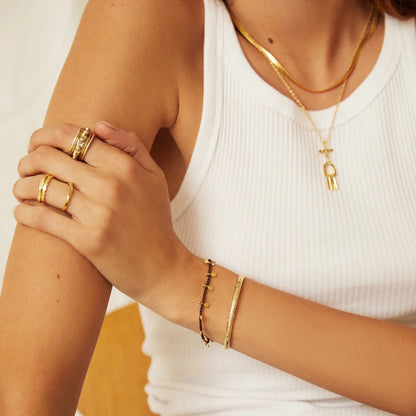 Arms Of Eve - Jai Gold Bracelet - Brown
