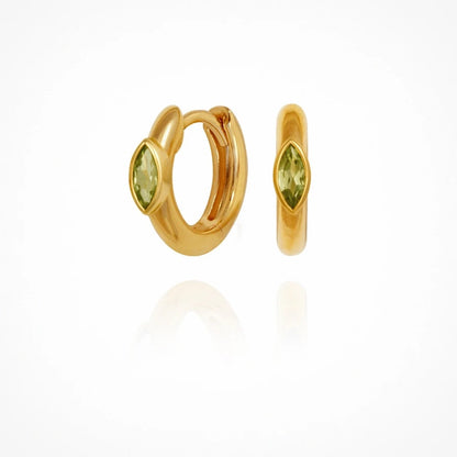 Temple Of The Sun - Chrysalis Earrings - Peridot / Gold