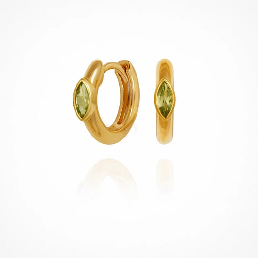 Temple Of The Sun - Chrysalis Earrings - Peridot / Gold