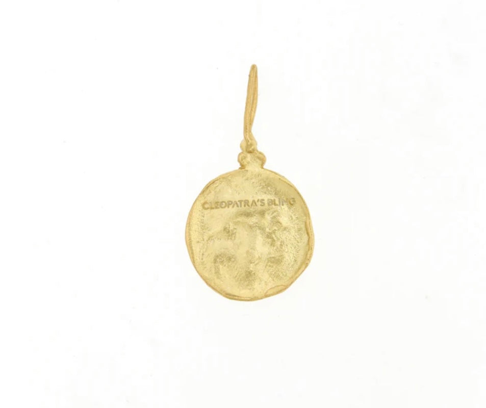 Cleopatra's Bling - Moon Face Pendant - Gold