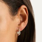 By Charlotte - Infinite Horizon Small Hoops - Silver
