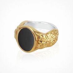 Temple Of The Sun - Palas Onyx Ring - Gold