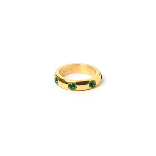 Arms Of Eve - Behati Ring - Gold / Emerald