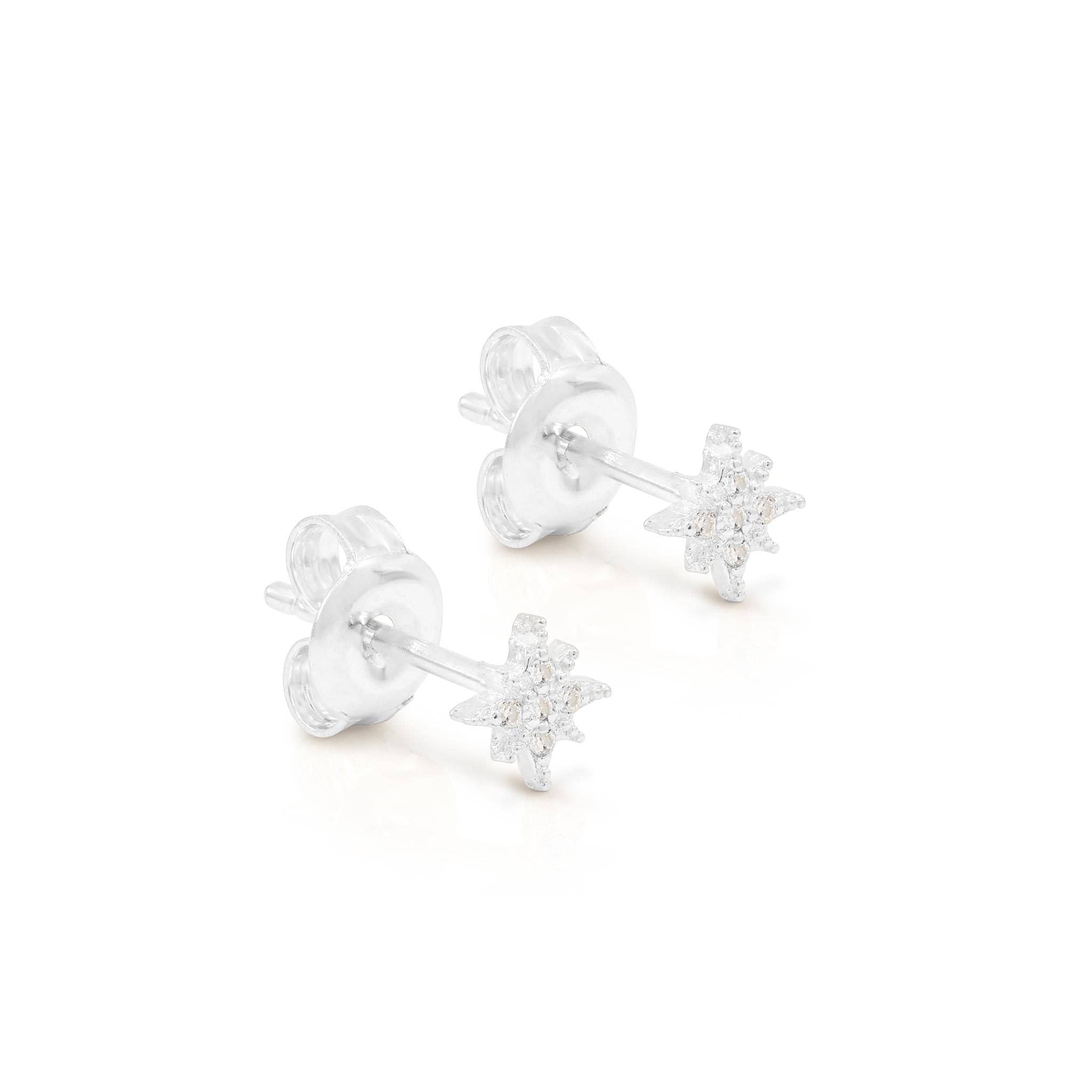 By Charlotte - Starlight Earrings - Silver