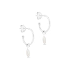 By Charlotte - Eternal Peace Hoop Earrings - Silver
