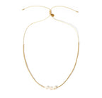 Arms Of Eve - Sage Pearl Choker - Gold