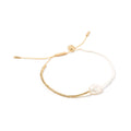 Arms Of Eve - Matilda Pearl and Glass Bracelet - White