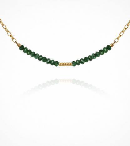 Rhodes - Necklace Aventurine Gold