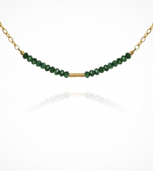 Rhodes - Necklace Aventurine Gold