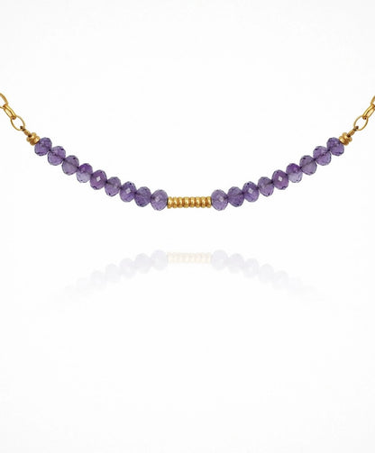 Rhodes - Necklace Amethyst Gold