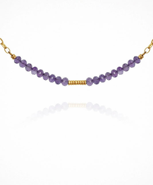 Rhodes - Necklace Amethyst Gold