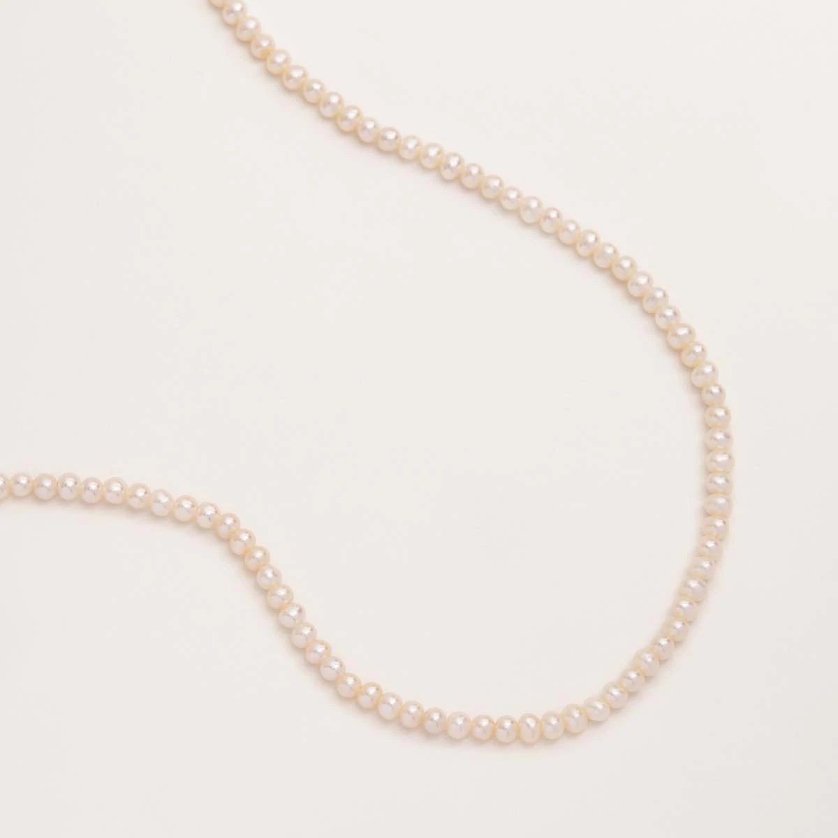 By Charlotte - Live in Peace Pearl Choker - Silver